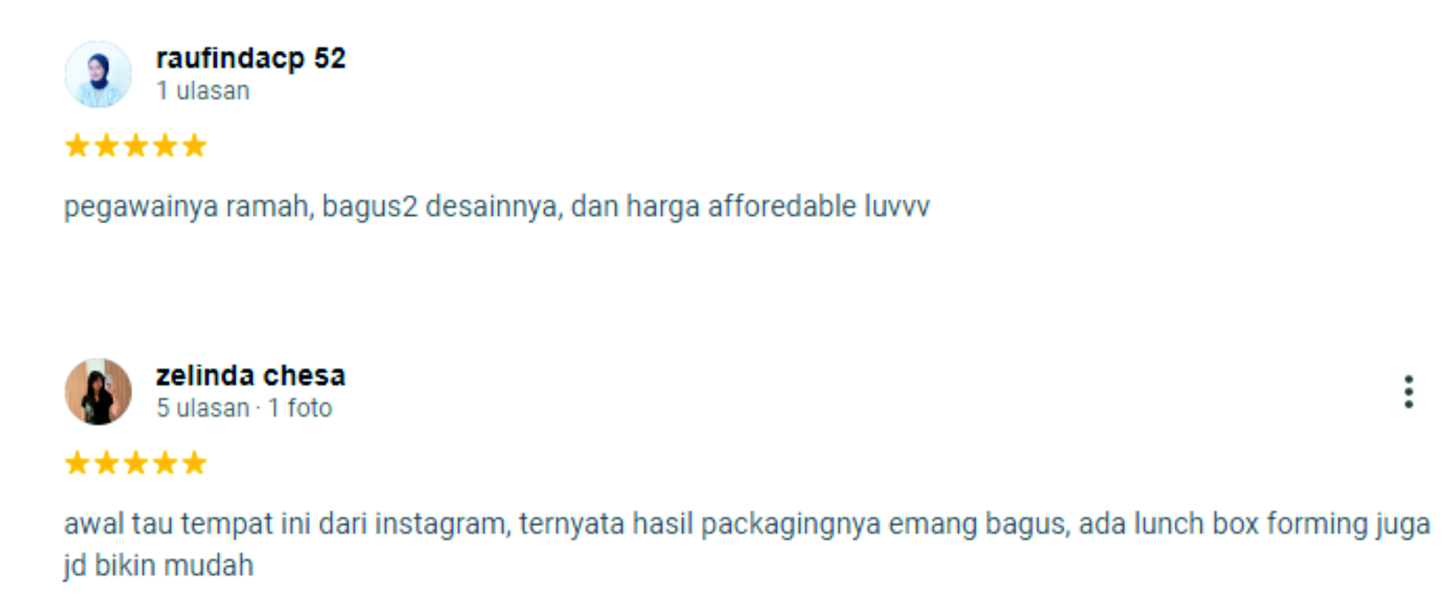 Ulasan Google 5